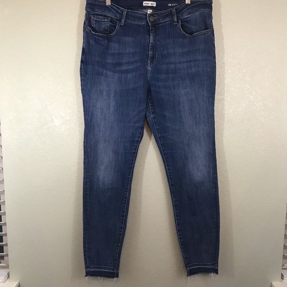 WARP+WEFT Denim - Warp + Weft Released Hem High-Rise Skinny Jeans 18